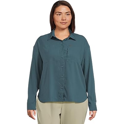Рубашка Columbia Plus Size Silver Ridge Utility Long Sleeve Shirt
