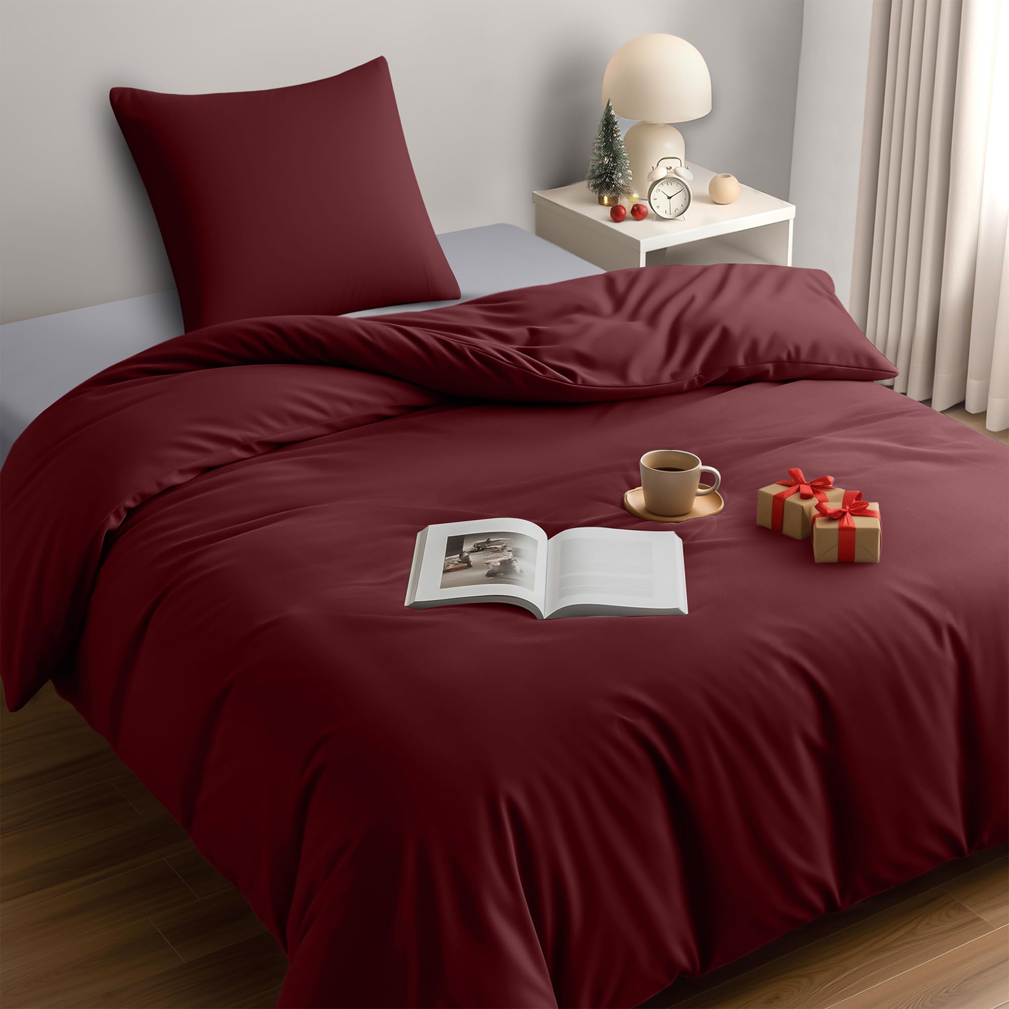 Utopia Bedding Funda Nordica Cama 180 - Microfibra Juego de Funda Nordica 240x260 cm y 2 Fundas de Almohada 65x65 cm (Blanco) — view 13