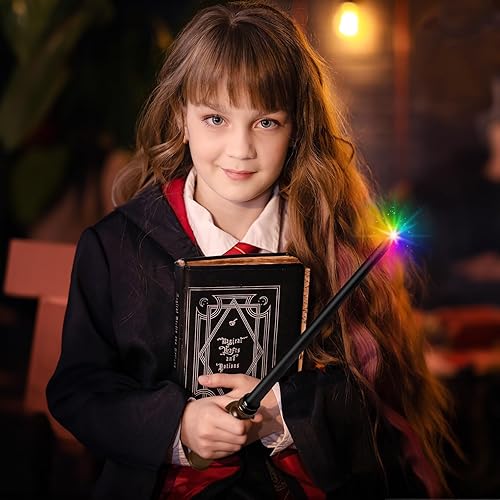 Miniatura 4 de ShinySong Varita de mago recargable con iluminación degradada, varita mágica iluminadora de bruja para niños, fiesta de Navidad, cosplay, esfera