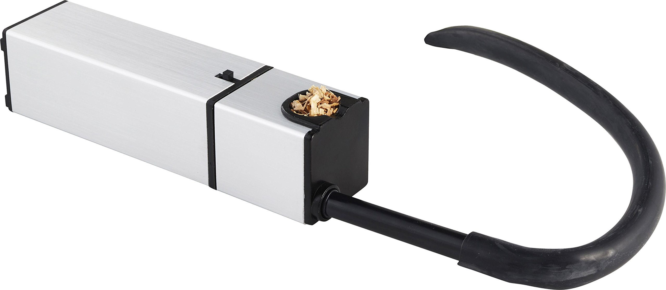 Gastronoma 16310205 Mini Food Smoker - Pistola de ahumar para alimentos – Smokin Gun – Dispositivo para ahumar – Diseño de acero inoxidable y funcionamiento con pilas – Gris