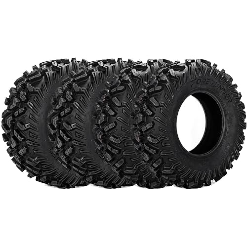 FORERUNNER 26x9-12 & 26x11-12 ATV Tires, All Terrain (Pack of 4, Tubeless) | FORERUNNER 6PR 26x9-12 & 26x11-12 ATV UTV Trail Mud Sand Off-Road Tires