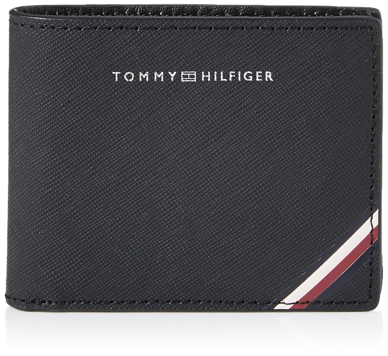 Tommy Hilfiger Homme Portefeuille Central Mini Cc Wallet Cuir, Noir (Black), Taille Unique