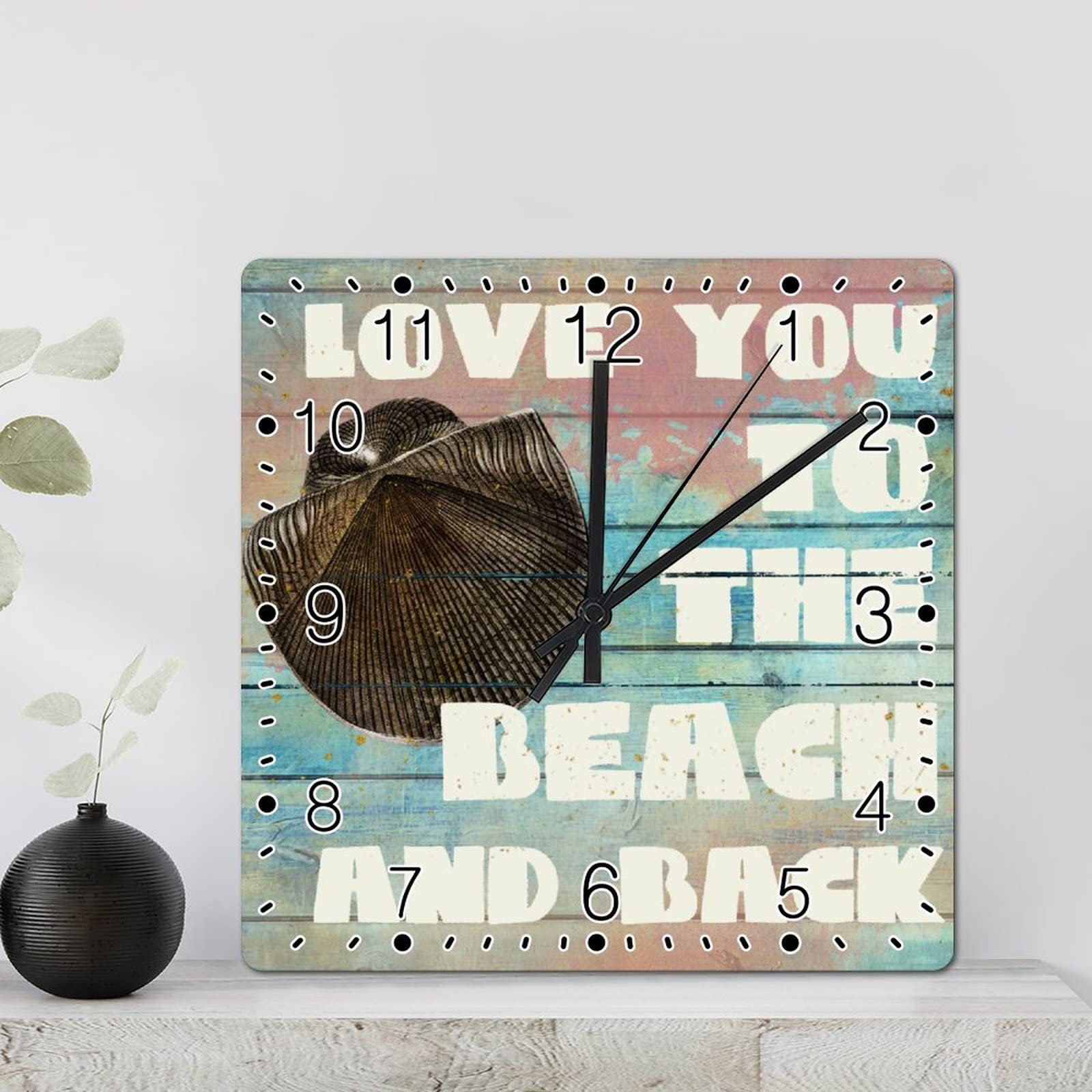 Horloge murale en bois océan pour créer une ambiance zen dans votre salon