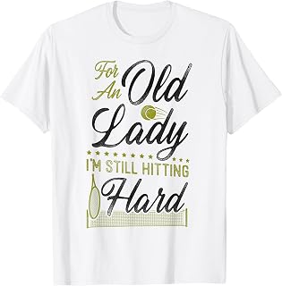 Funny Tennis Player Racket Grandma Retired For An Old Lady T-Shirt