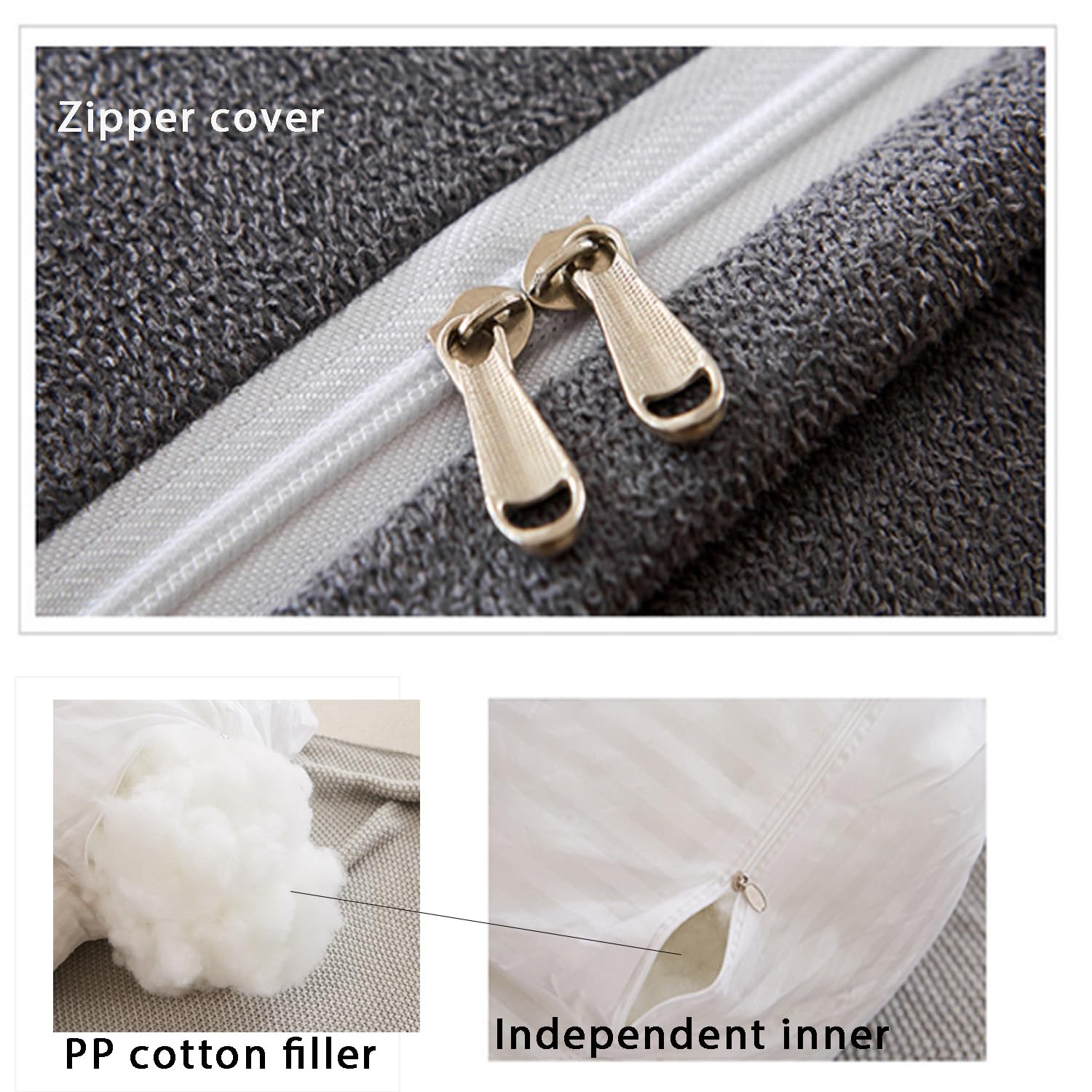 Almohada de Lectura Triangular para el hogar, Almohada de Apoyo Lumbar de cuña, cojín de Cama Suave, cojín de Cintura de sofá, cojín de Respaldo, Almohada Ajustable para el Cuello y Bolsillo