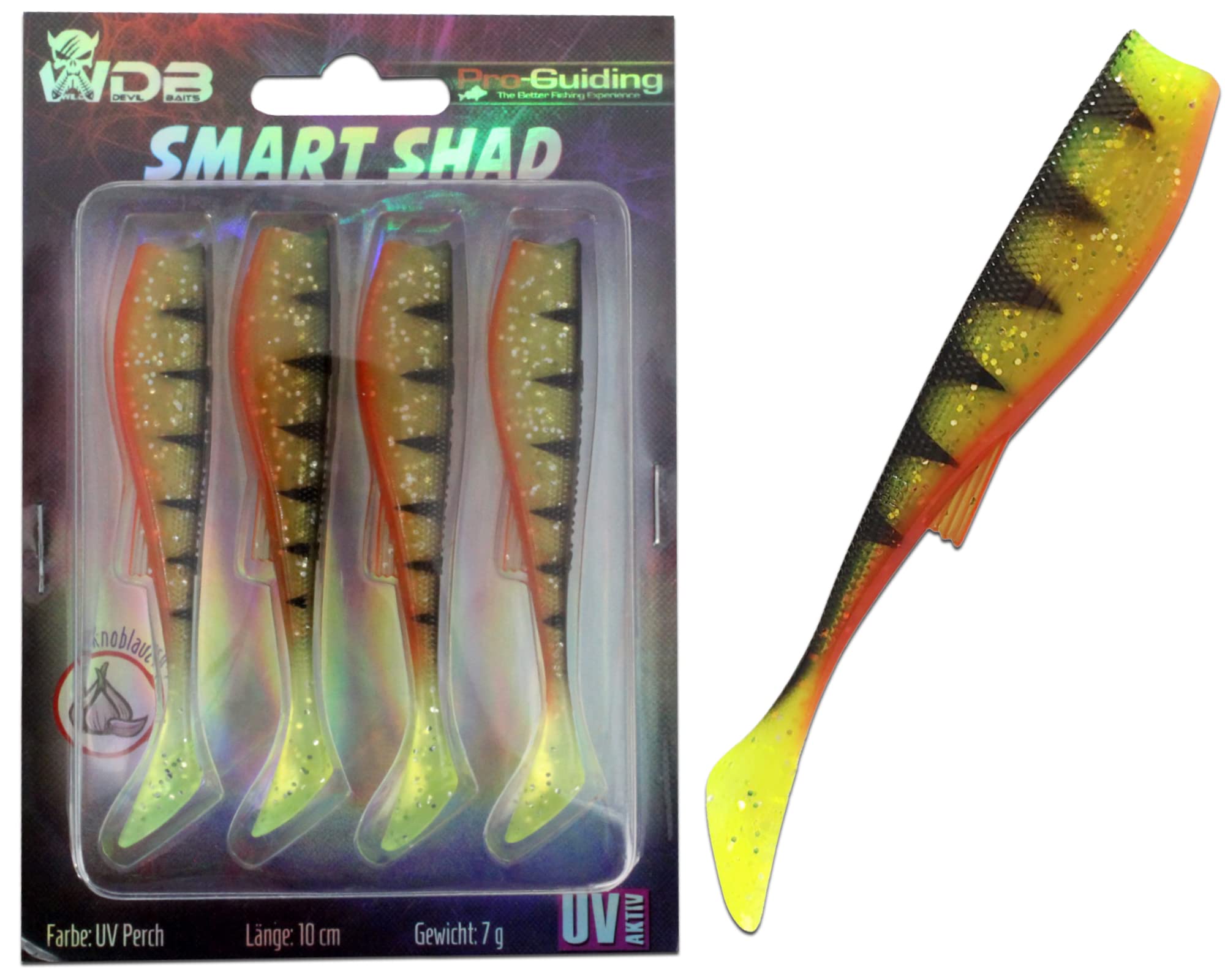  Angel-Berger Wild Devil Baits Smart Shad UV Pro Fischgummi für Professional im Angelwettbewerb
| Angel-Berger Wild Devi