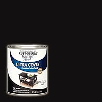 Vista 35 de Rust-Oleum Painter's Touch 1979502 - Pintura de látex, color negro brillante, 1 cuarto de galón