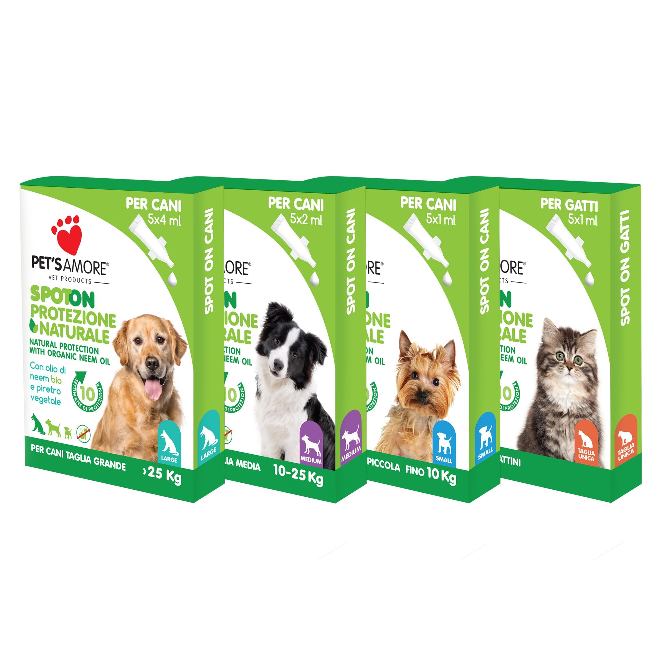 Pipette Protettive Per Gatti Con Olio Di Neem - Pet's Amore - 5 Pipette Per 10 Settimane - Foto 7