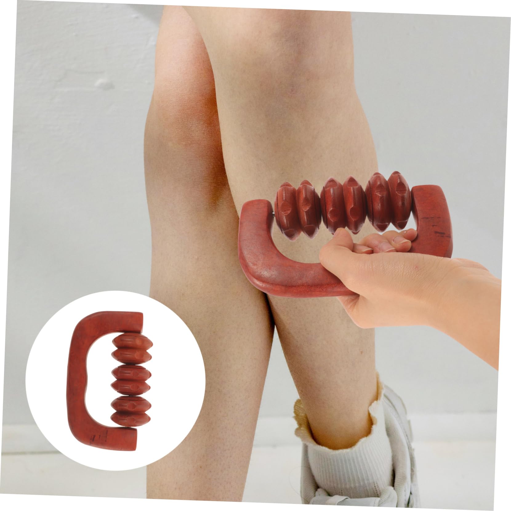 BESTYASH 3 Piezas Rodillo de Masaje de Madera Espalda y Cuerpo Herramienta Manual Relajación Muscular Rodillo Reutilizable de Yoga y Ejercicio Masaje