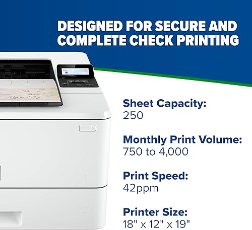 Miniatura 3 de TROY Impresora MICR 4001DN, impresión de cheques, capacidad de 250 hojas, 1 bandeja, 3 bandejas máximas, hasta 42 ppm