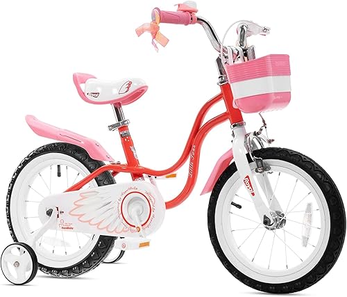 Miniatura 48 de Royalbaby Princess - Bicicleta para niñas de 12, 14, 16, 18, 20 pulgadas, con cesta para niños de 3 a 12 años