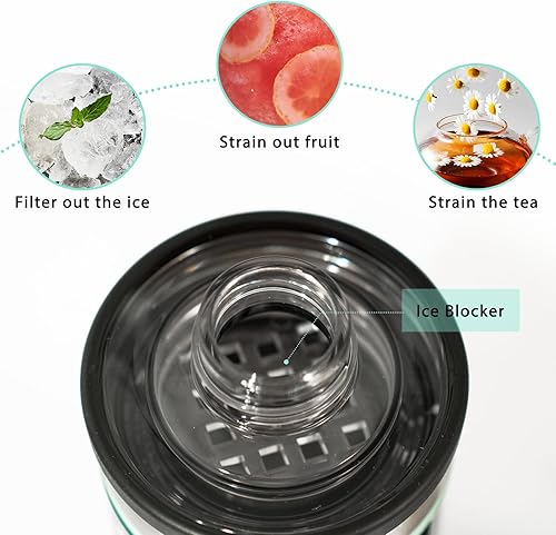 Miniatura 3 de Bloqueador de hielo para botella YETI Rambler Chug Cap Tumbler-Ice Gate Previene la fruta en cubos o hielo triturado durante una bebida, se adapta a