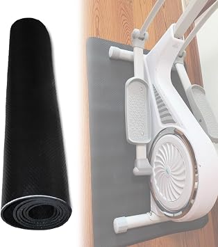WORDFUN Exercise Bike Mat, Treadmill Mat, Elliptical Mat, Noise Reduction, AntiVibration, Non-Slip, Durable Equipment Mat, Use On Hardwood Floors and Carpet Protection