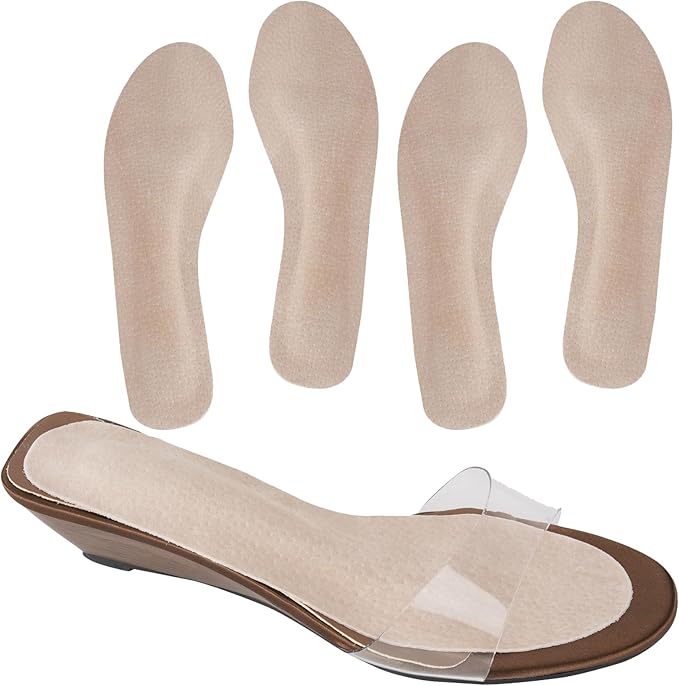 Comfortina Women's Pigskin Sandal Inserts for High Heel Support