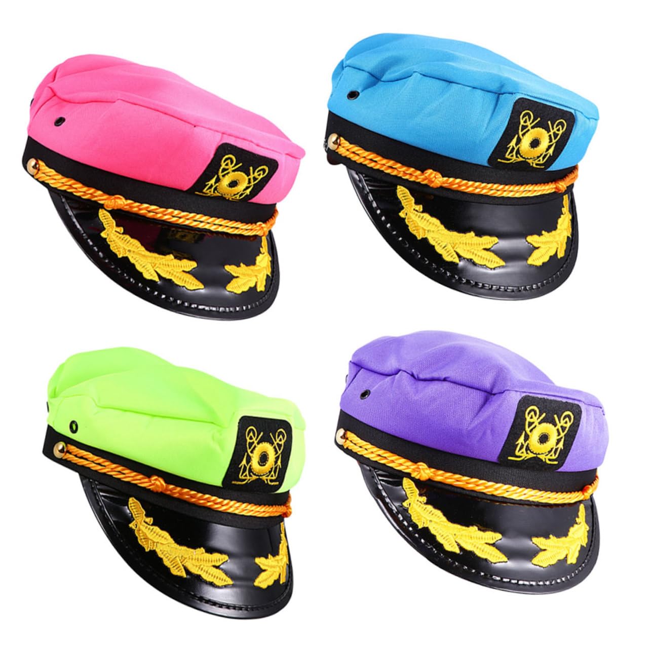 LIFKOME 4 Pezzi Cappelli Capitano Marinaio Cosplay Leggeri e Traspiranti per Feste e Party in Accessori Costume Donna