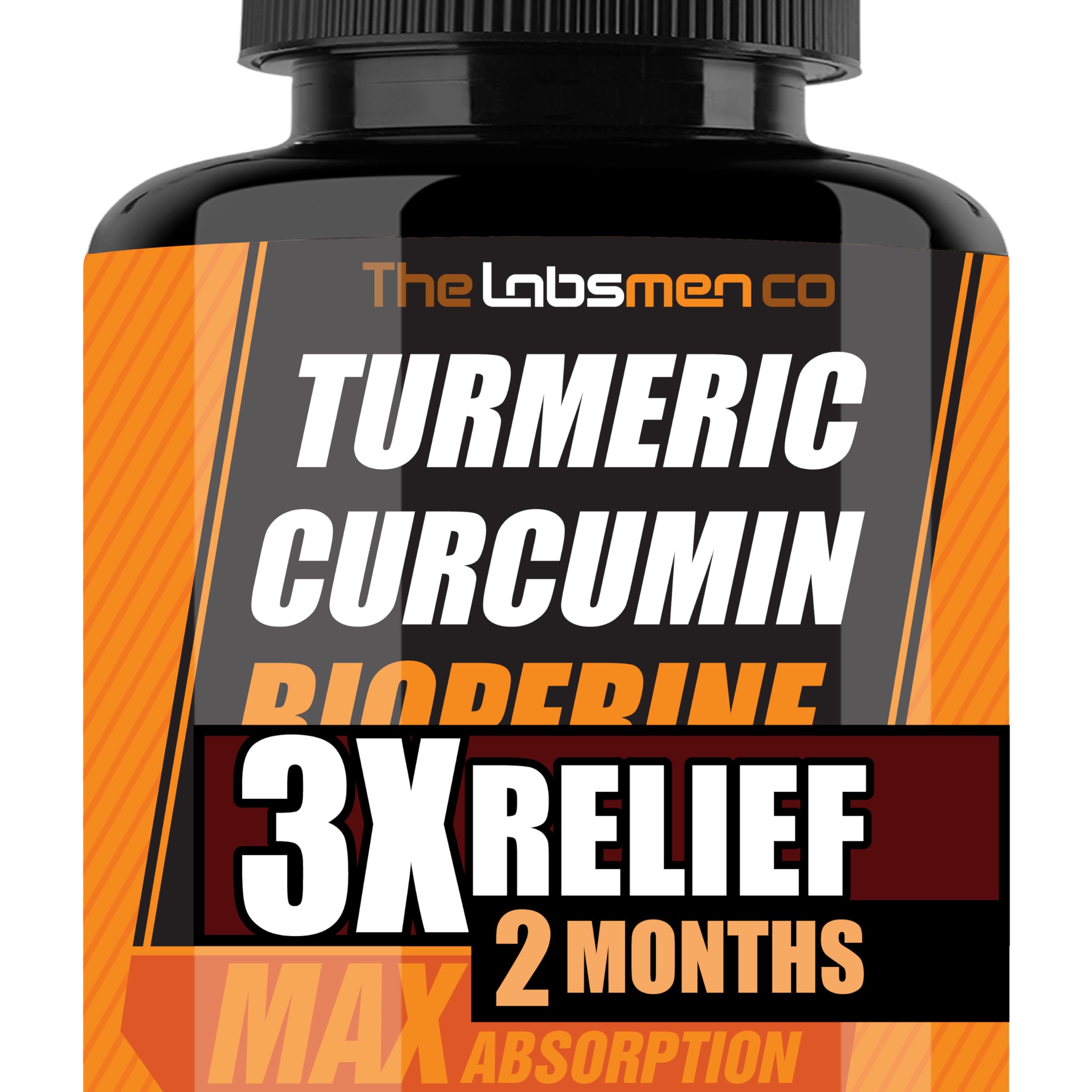 Just One Vegan Turmeric Curcumin Capsule a Day – 95% Curcuminoids Turmeric Curcumin 3X Formula with BioPerine® Black Pepper – Extra Strength – Supports Joint Comfort & Healthy Lifestyle – 2 Months 60 Count (Pack of 1)