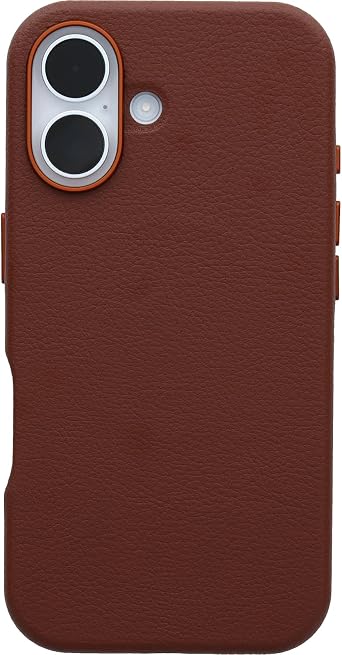 OtterBox iPhone 16 Symmetry Series Cactus Leather - Rich Adobe Brown