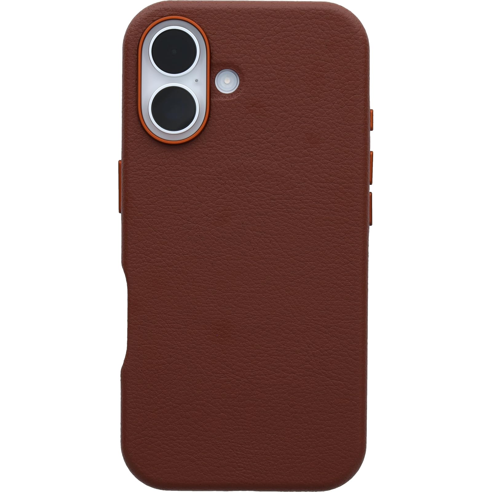 OtterBox iPhone 16 Symmetry Series Cactus Leather for MagSafe - Rich Adobe Brown - Ultra-Thin, Sleek iPhone Case, Premium iPhone Case, MagSafe Compatible