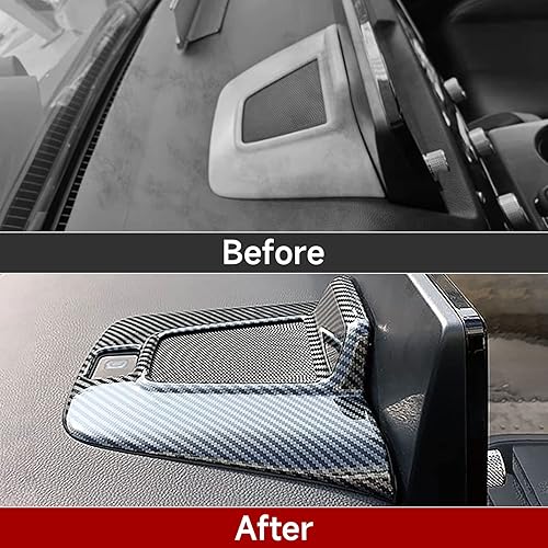 Miniatura 48 de Car Central Armrest Box Cover Decals for 2022 2023 2024 2025 Honda Civic 11th Gen Accessories ABS Carbon Fiber Interior Stickers