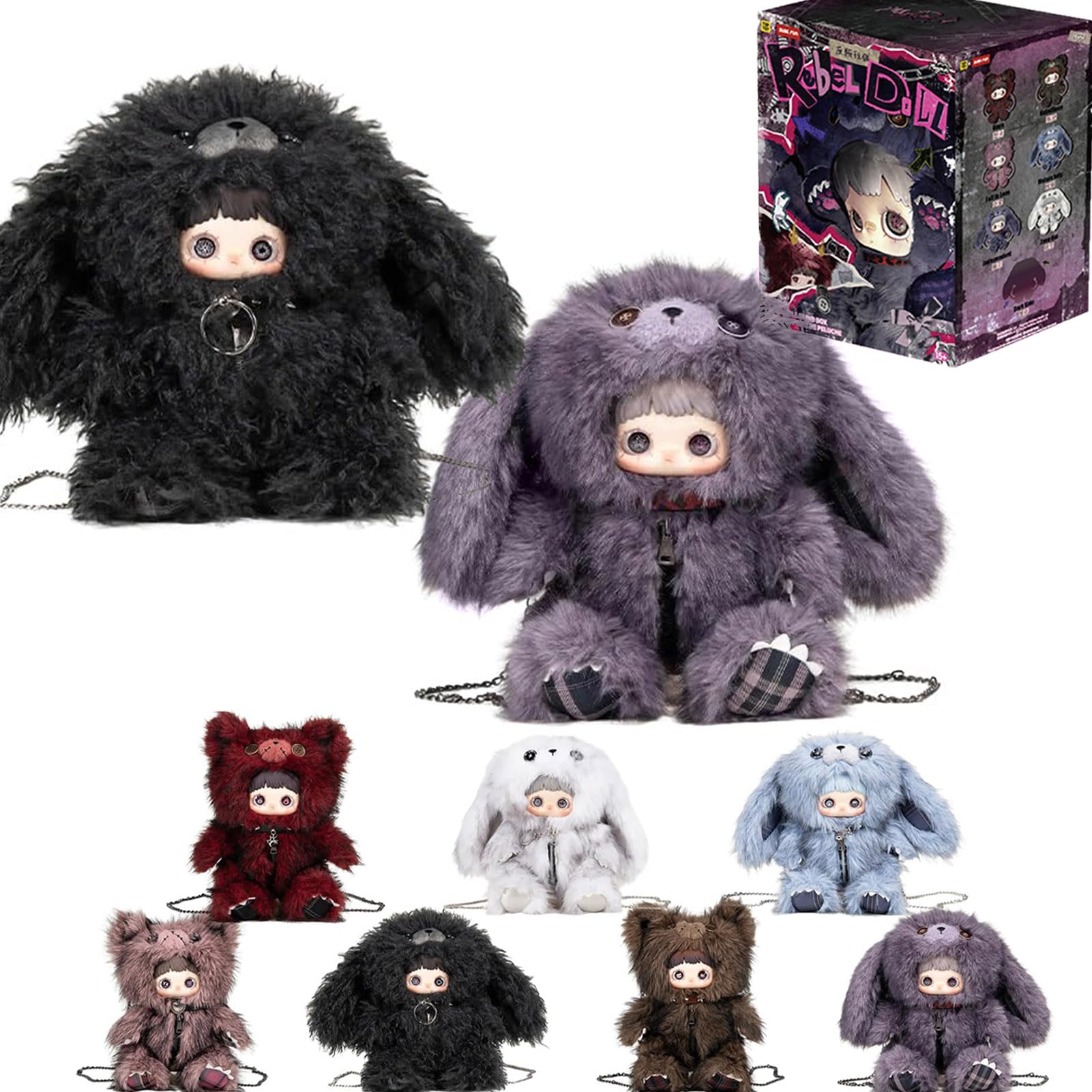 【袋未開封品】Maymeiメイメイ新作反逆シリーズ グレー(放空)400%うさぎ Amazon.co.jp: TheWave × MayMei ぬいぐるみ バッグ ブラインド