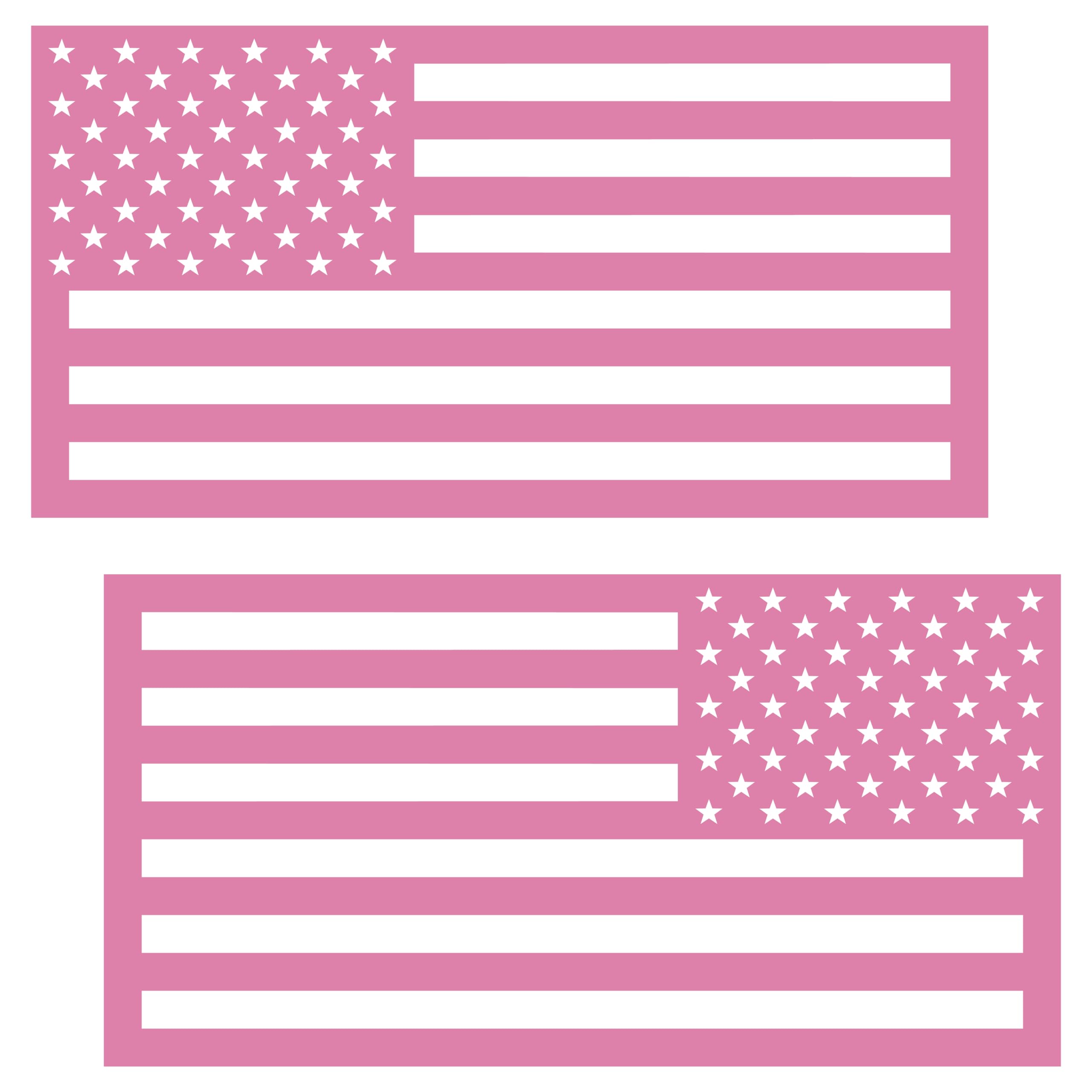 Rapid Vinyl Patriotic USA American Flag Die Cut Decal Sticker Set | Left & Right Facing Pair | 3.6" x 7" | Excellent for Truck, Car, Window, Bumper |