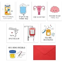 Chiisong 24 Pack Funny Nurse Thank You Cards Cute Medical Pun Appreciation Card Gift Sets with Envelopes for Hospital Nurses Doctors Healthcare Workers and Essential Party FavorMedical Devices