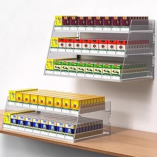 Genérico Acrylic Cigarette Display - Portable Transparent Point of Sale (TPV) Counter Holder for Tobacco Products, Display Organizer (32cm x 29cm x 42cm) - Soluci