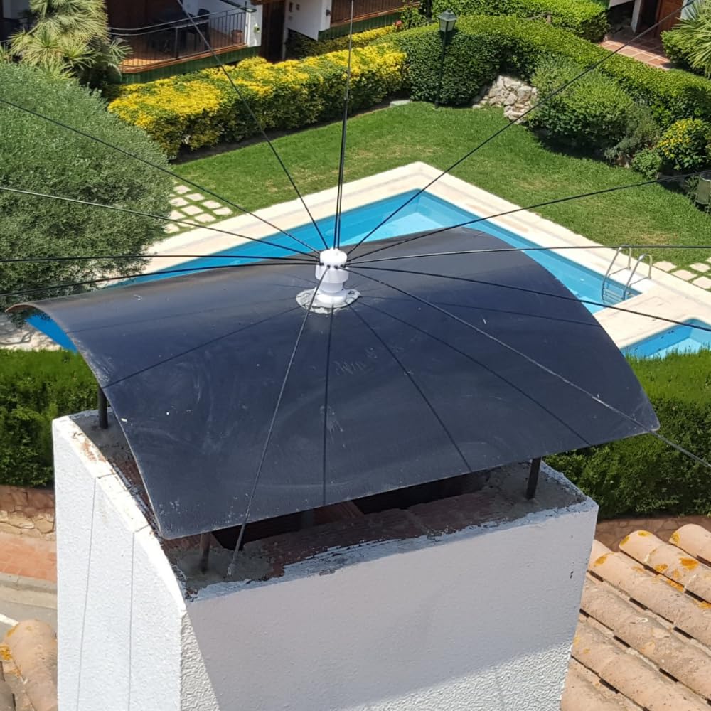 Remi Hogar Eolo Araña Espantapájaros | Disuasor Giratorio de Aves 3 m | Protección Eficaz para Terrazas, Cubiertas y Chimeneas | Antiposado Durable y Fácil de Instalar