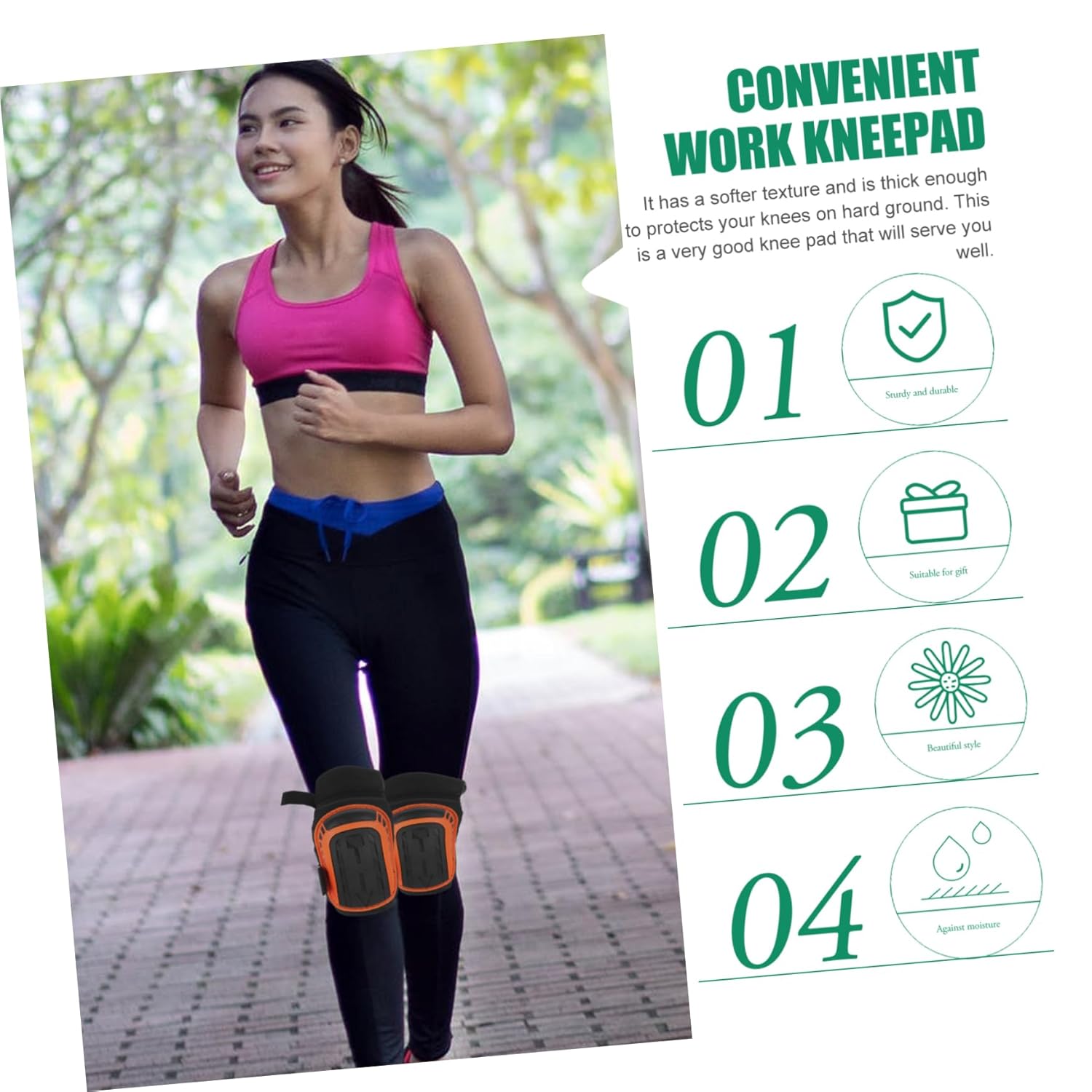 1pair Outdoor Garden Knee Pads - Comfortable Cushions for Men and Women for Gardening Construction and Carpeting Tasks