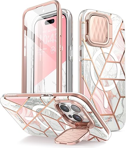 i-Blason Cosmo Mag - Funda para iPhone 15 Pro Max con soporte para cámara, compatible con MagSafe Funda protectora delgada y elegante de cuerpo