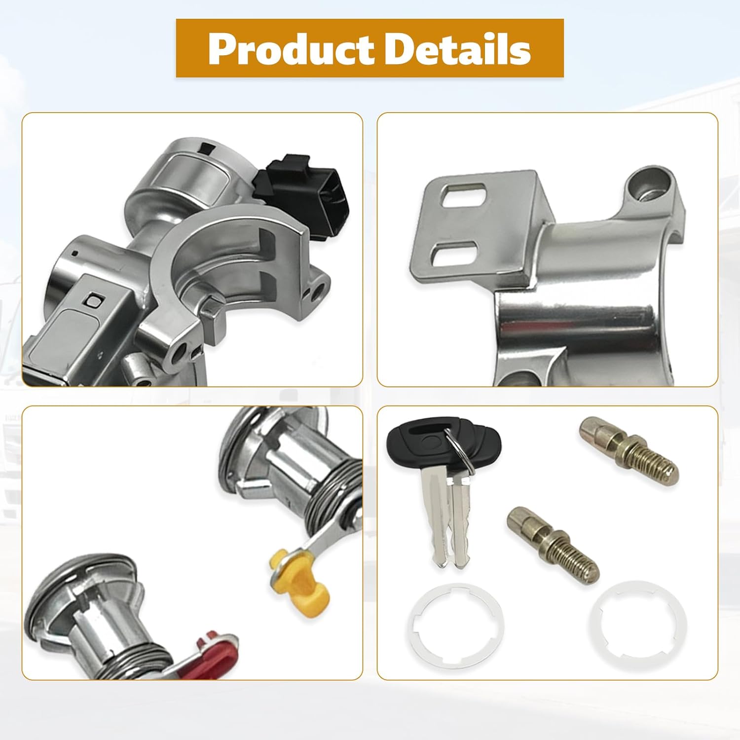 63701-52063 6370152063 Ignition Switch Lock Cylinder Assembly Fit for Hino 145 165 185 238 258 268 338 Replace 63701 52063