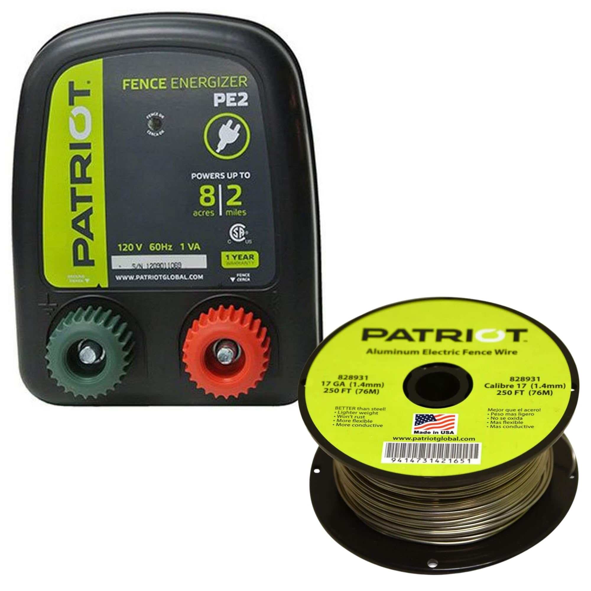 Amazon.com: Patriot PE2 Electric Fence Energizer Plus 250-Feet