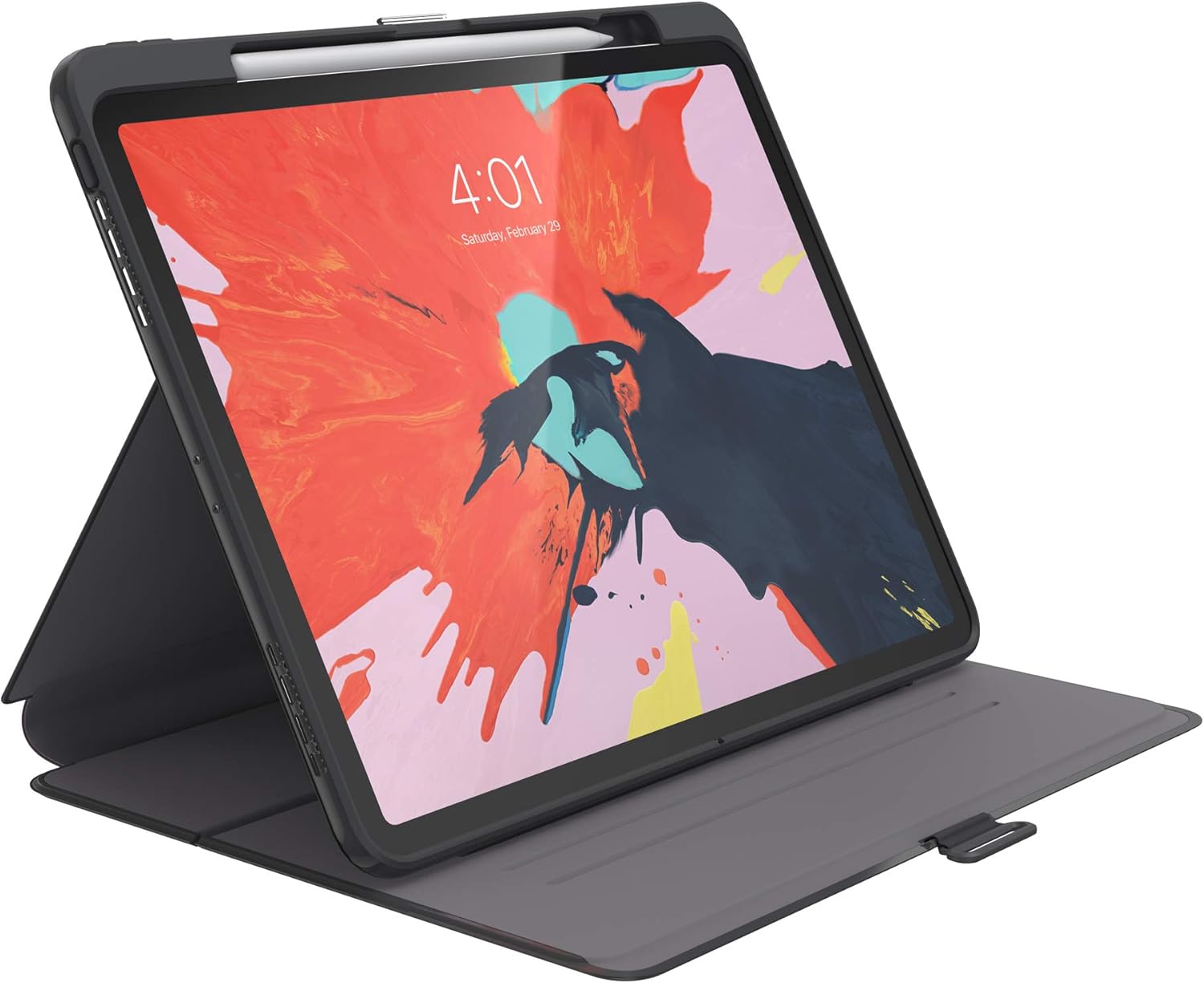 Speck Products Presidio PRO Folio 12.9-inch iPad Pro Case (2018), Filigree Grey/Slate Grey