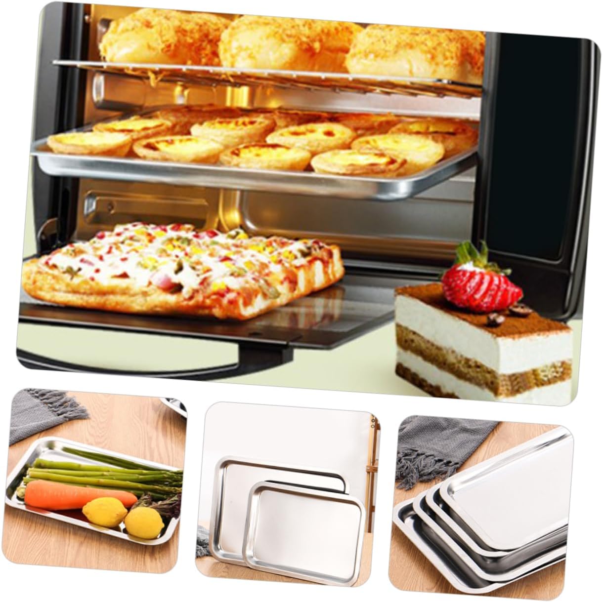 Ciieeo 4pcs Stainless Steel Plates for Boys and Girls Boy Girl Dinner Dish Suction Plate for Mealtime Easy to