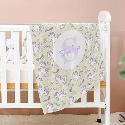 Miniatura 8 de Manta de bebé personalizada, manta de bebé personalizada con nombre para niños y niñas, regalos de bebé para recién nacidos, manta de bebé con