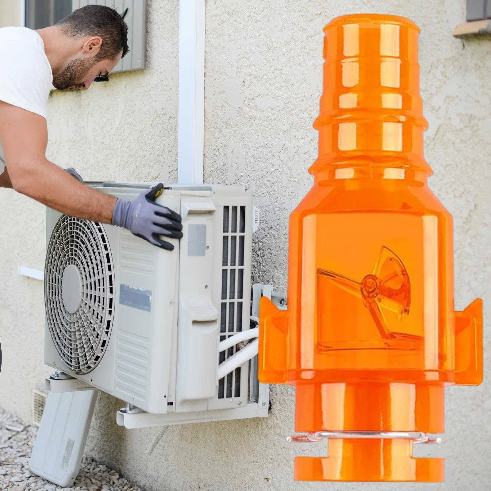Valvola a Tre Protezioni per Aria Condizionata - Accessorio Antiritorno per Climatizzatore | Valvola di Scarico Termoresistente per Bagno Camera Sala Cucina Uso Commerciale