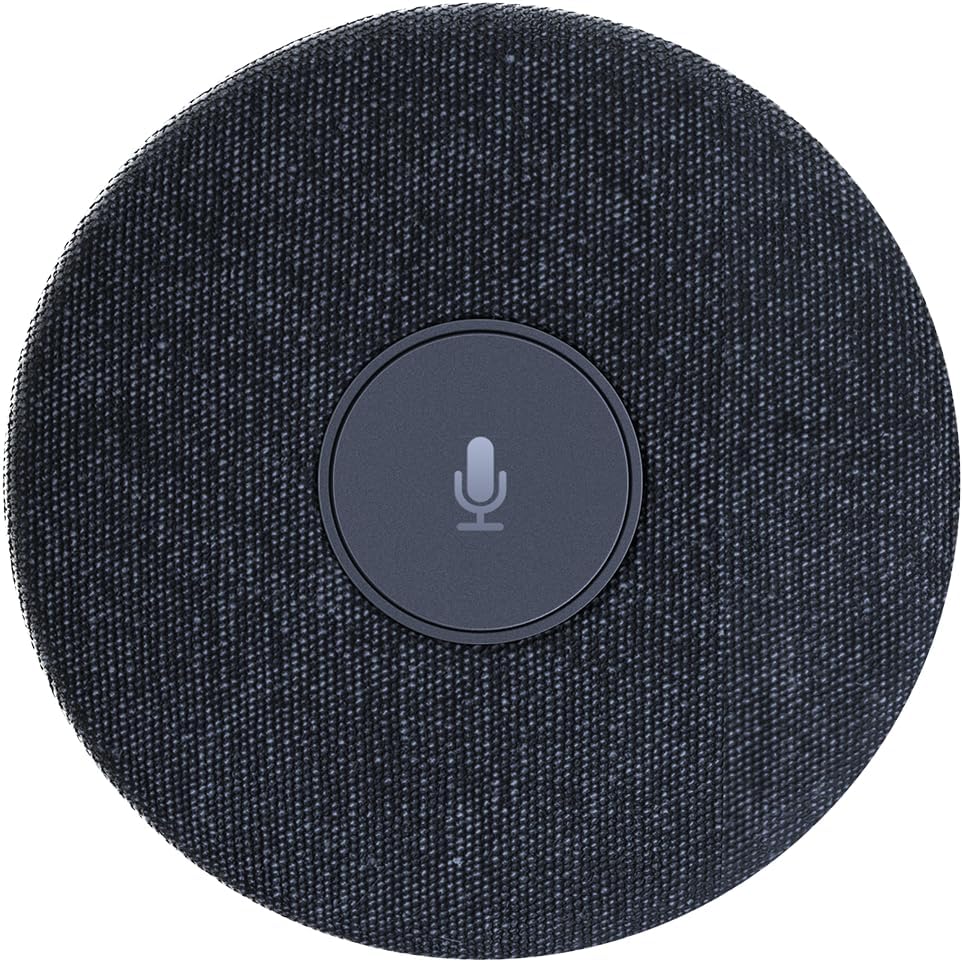 Micrófono USB para conferencias, micrófono estéreo omnidireccional de 360°, AEC | AGC y supresión de ruido, micrófono de expansión de hasta 3 veces de captación de voz, micrófono adicional para APO-60-UC, conexión en cadena para 20 personas