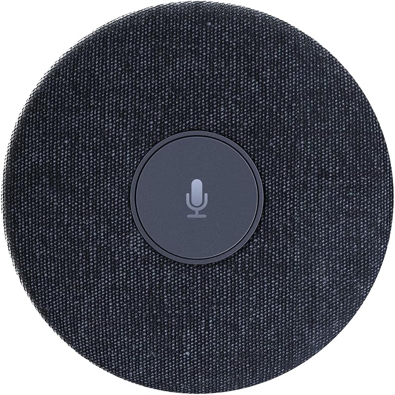 Micrófono USB para conferencias, micrófono estéreo omnidireccional de 360°, AEC | AGC y supresión de ruido, micrófono de expansión de hasta 3 veces de captación de voz, micrófono adicional para APO-60-UC, conexión en cadena para 20 personas