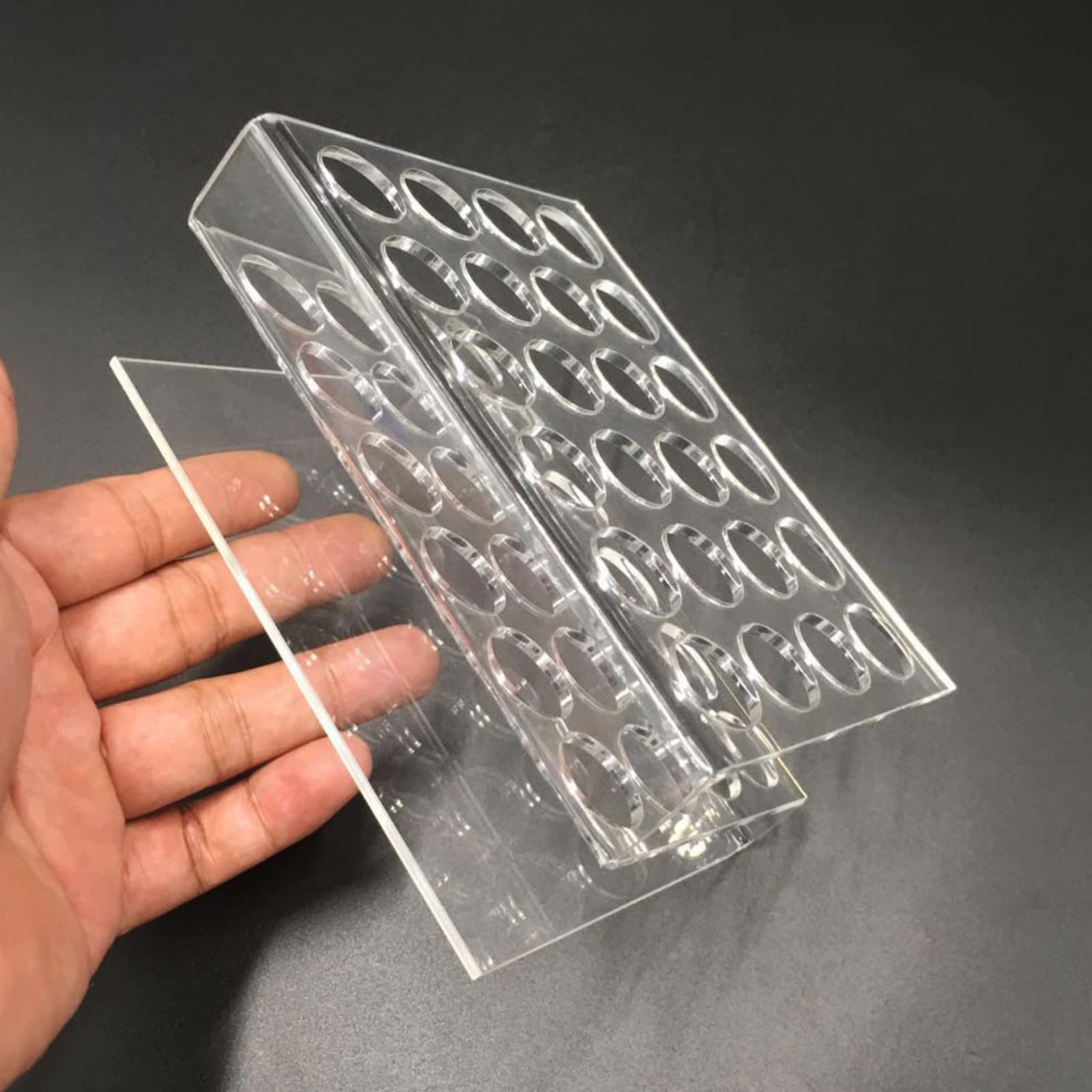 kobeIeen Multi-Function Acrylic Tool Stand Pen Holder Screwdriver Organizers Screwdriver Storage Rack 24 Holes Portable Rack