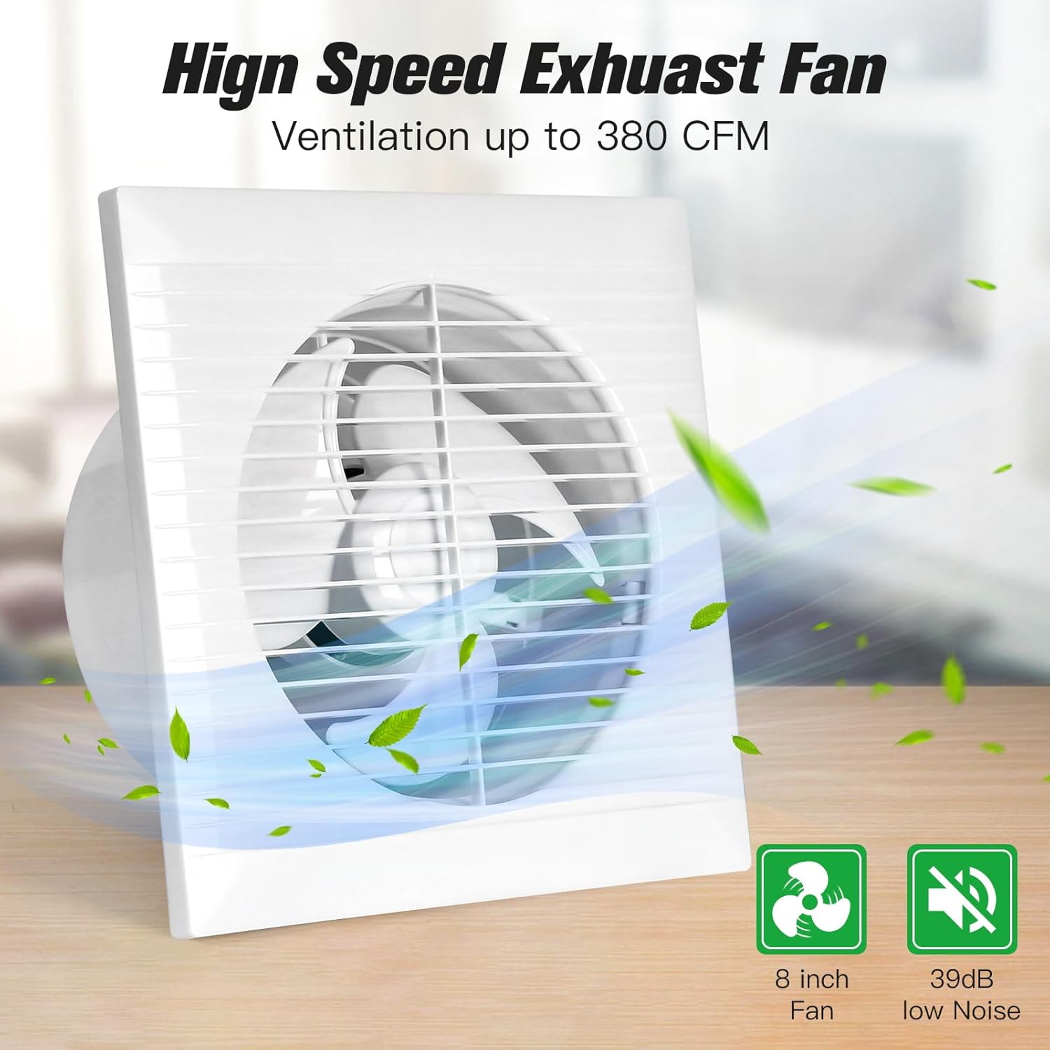 Solar Powered Exhaust fan, 25W Solar Panel + 8" Ventilation Vent Fan for Outside Greenhouse, Chicken Coop, Shed, Pet House