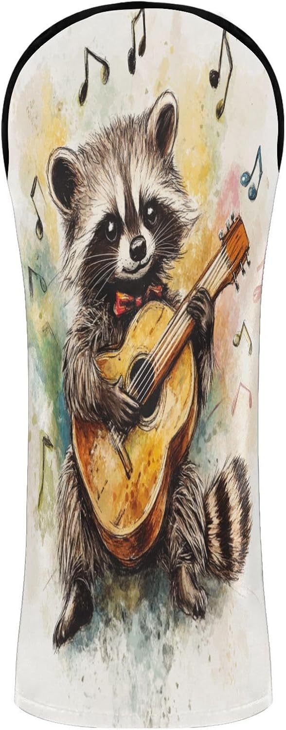 Vintage Rural Raccoon Golf Cover Waterproof Headcover with Number Tag for Driver Protector para carro de Golf