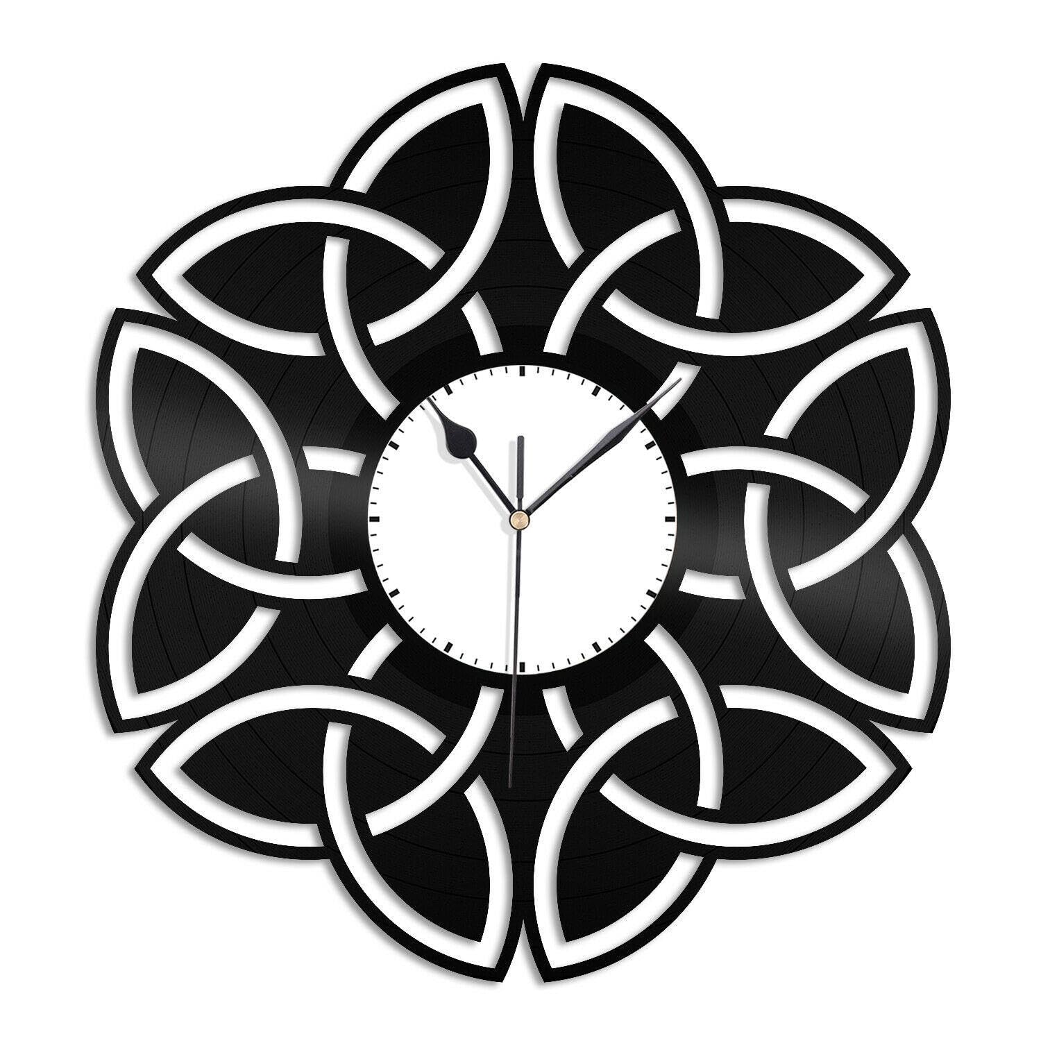 Horloge murale en vinyle vintage décoration bar et bureau thématique