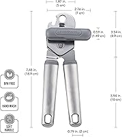 Vista 5 de Farberware Abrelatas profesional de acero inoxidable, 7.36 pulgadas, gris