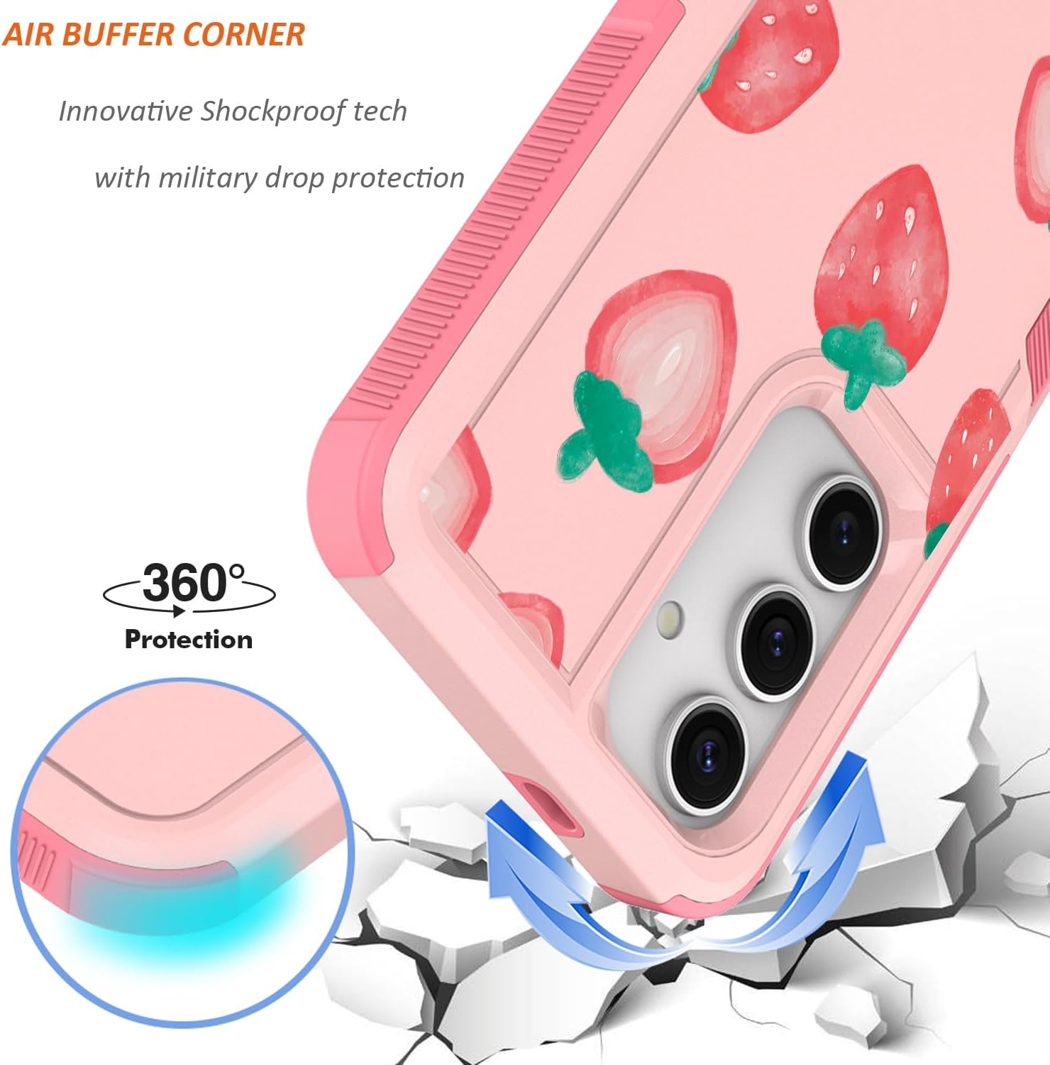 for Samsung Galaxy S24/S25 Case: (Strawberry) image 4