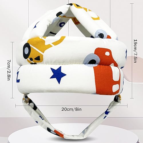 Miniatura 3 de Protector de cabeza de bebé para gatear caminando, casco de bebé ajustable sin golpes y cojín suave, gorra de seguridad infantil para niños que