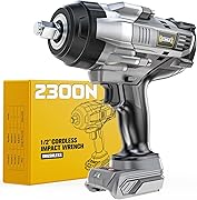 DIYtoolifz Cordless Impact Wrench 1/2" Compatible with DeWalt 20V Battery, 1700 Ft-lbs (2300 Nm) High Torque Impact Driver, Electric Impact Gun with 4 Modes & LED Light for Car, Truck(Bare Tool)