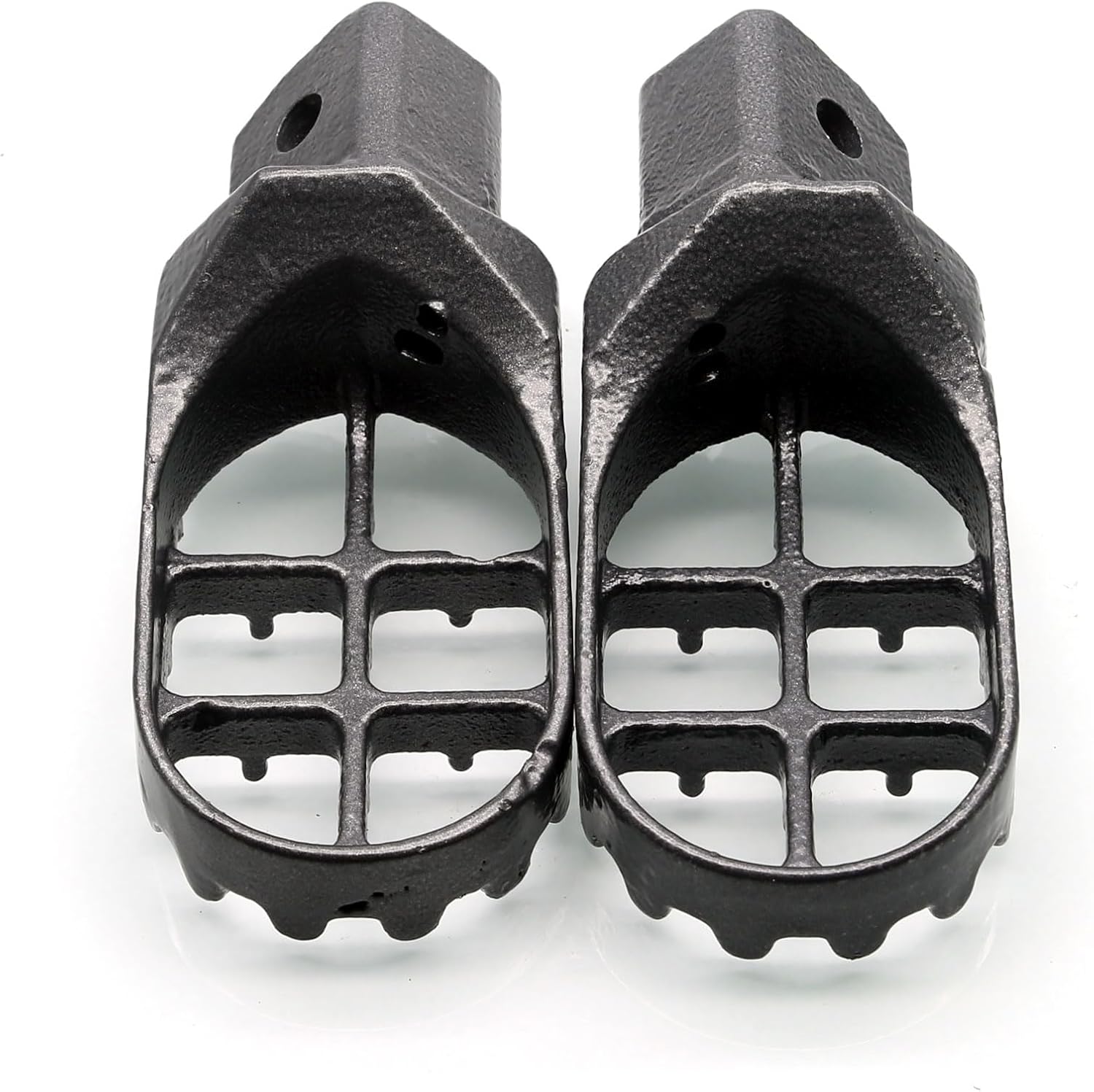 MZS Dirt Bike Foot Pegs, MX Footpeg Footrest Rest Pedal Gray Compatible with TW200 1987-2020 / TTR90 2000-2003 / PW50 1981-2019 / PW80 1983-2017
