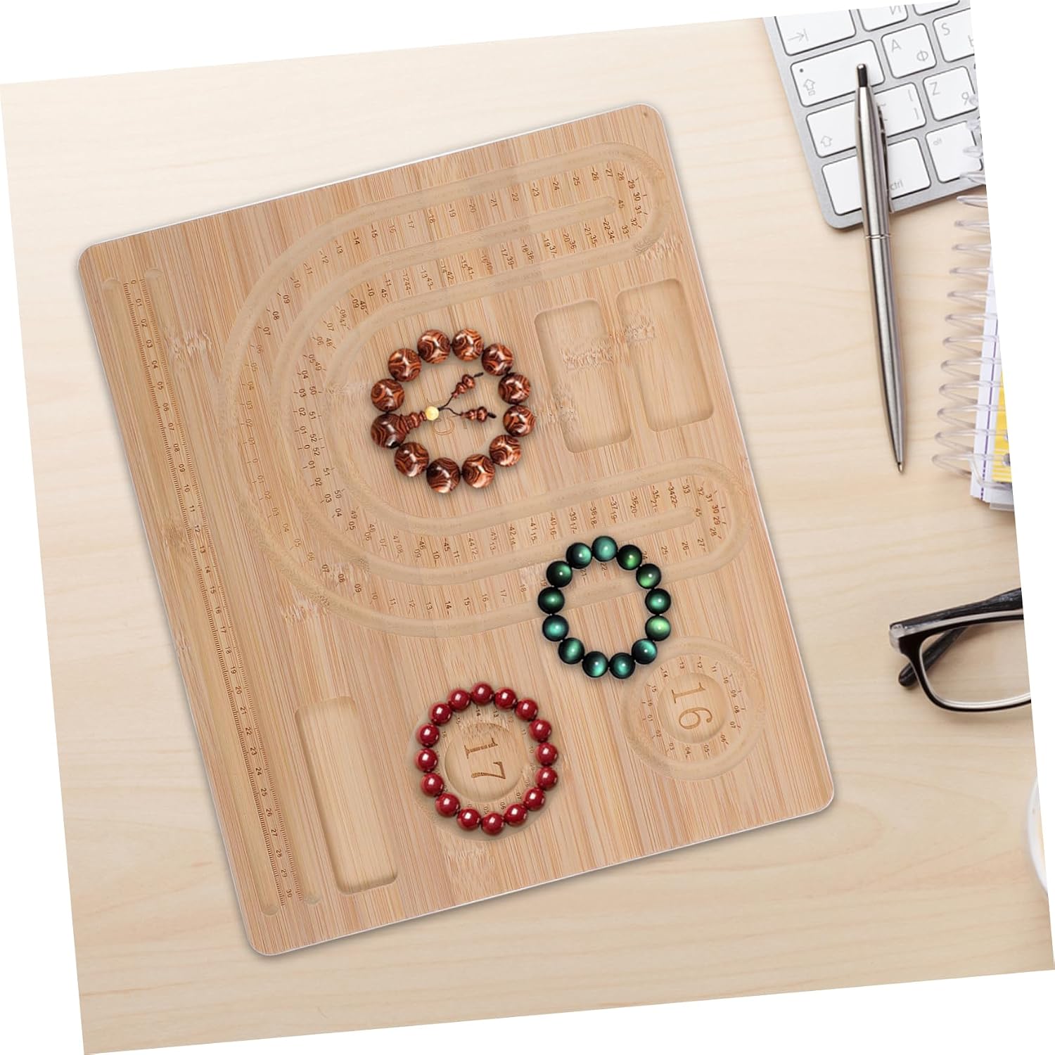 Veemoon Unique Bracelet Anklet Beaded Plate Jewelry Making Board Bead Tray DIY Accessory