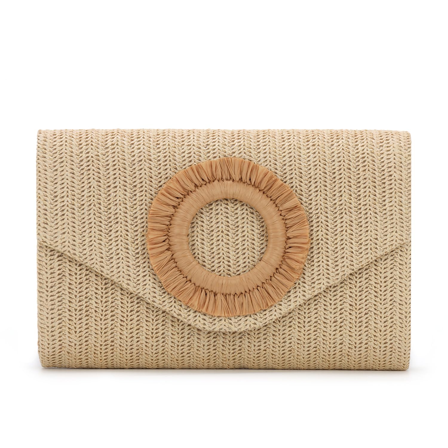 GOKTOW Straw Clutch Purse Rattan Summer Woven Beach Handbags for Women Wedding Vacation Travel Party 2025