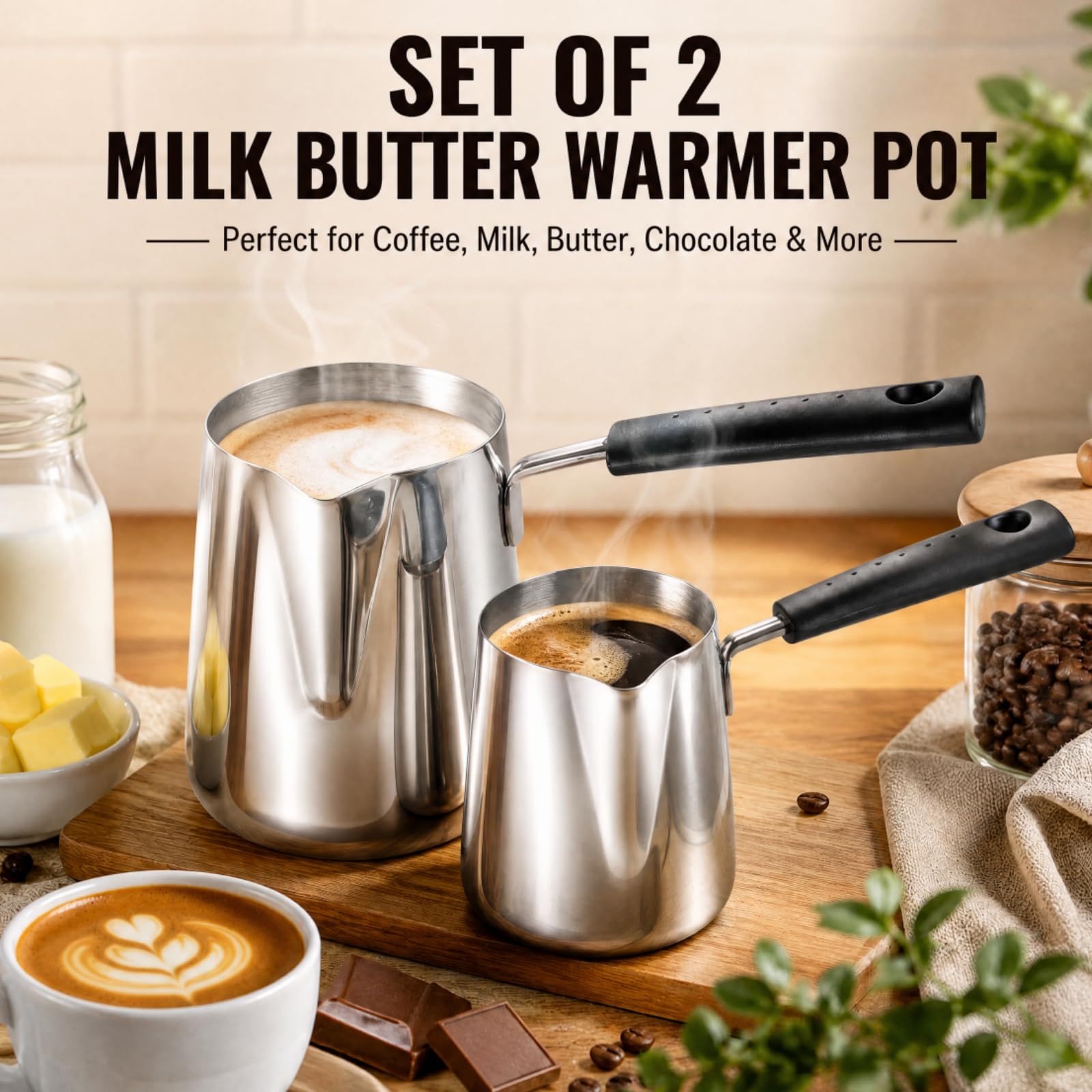 Dicunoy Butter Warmers - Coffee & Sauce Pots -3